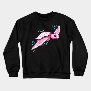 Pink Sea Turtle Crewneck Sweatshirt